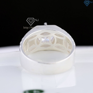 Nhẫn nam bạc 925 đơn giản đính đá NNA0858