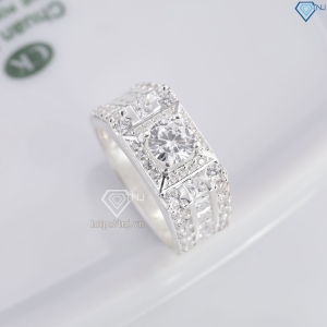 Nhẫn nam bạc 925 cao cấp đính đá đẹp NNA0862