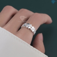 Quà 8 3 cho bạn gái nhẫn bạc nữ hình cỏ 4 lá may mắn NN0105 - Trang Sức TNJ Quà 8 3 cho bạn gái nhẫn bạc nữ hình cỏ 4 lá may mắn NN0105 - Trang Sức TNJ