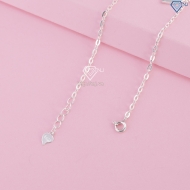 Lắc tay bạc nữ hình trái tim khắc tên LTN0236