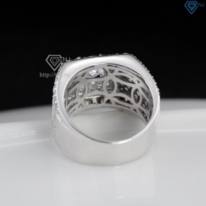 Nhẫn nam đẹp đính kim cương nhân tạo Moissanite 6.0mm - Kiểm định GRA Nhẫn nam đẹp đính kim cương nhân tạo Moissanite 6.0mm - Kiểm định GRA
