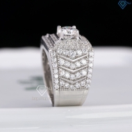 Nhẫn nam đẹp đính kim cương nhân tạo Moissanite 6.0mm - Kiểm định GRA