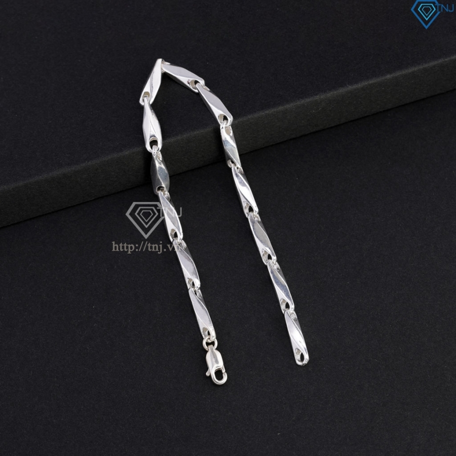 Lắc tay bạc nam đơn giản LTA0222 Lắc tay bạc nam đơn giản LTA0222