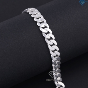 Lắc tay bạc nam mắt xích Cuban không đính đá 10mm LTA0224 Lắc tay bạc nam mắt xích Cuban không đính đá 10mm LTA0224