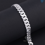 Lắc tay bạc nam mắt xích Cuban không đính đá 10mm LTA0224 Lắc tay bạc nam mắt xích Cuban không đính đá 10mm LTA0224
