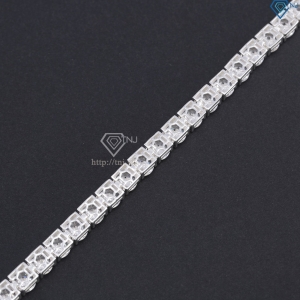 Lắc tay Tennis bạc cho nam đính đá 8mm LTA0225 - Trang Sức TNJ Lắc tay Tennis bạc cho nam đính đá 8mm LTA0225 - Trang Sức TNJ