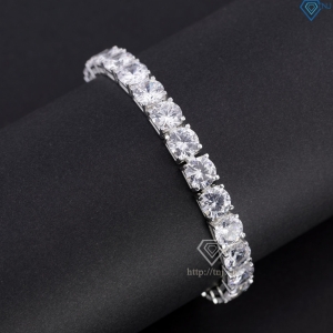 Lắc tay Tennis bạc cho nam đính đá 8mm LTA0225 - Trang Sức TNJ Lắc tay Tennis bạc cho nam đính đá 8mm LTA0225 - Trang Sức TNJ