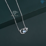 Dây chuyền bạc nữ mặt trăng sao đính đá pha lê Aurona DCN0795 Dây chuyền bạc nữ mặt trăng sao đính đá pha lê Aurona DCN0795