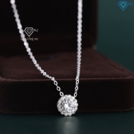 Dây chuyền bạc nữ mặt bông hoa đính đá DCN0797 - Trang sức TNJ Dây chuyền bạc nữ mặt bông hoa đính đá DCN0797 - Trang sức TNJ