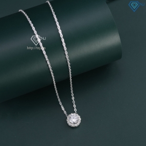Dây chuyền bạc nữ mặt bông hoa đính đá DCN0797 - Trang sức TNJ Dây chuyền bạc nữ mặt bông hoa đính đá DCN0797 - Trang sức TNJ