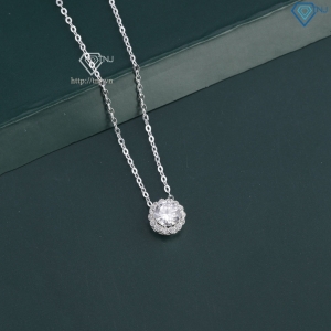 Dây chuyền bạc nữ mặt bông hoa đính đá DCN0797 - Trang sức TNJ