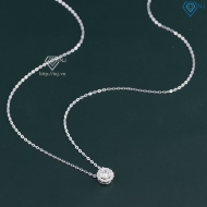 Dây chuyền bạc nữ mặt bông hoa đính đá DCN0797 - Trang sức TNJ Dây chuyền bạc nữ mặt bông hoa đính đá DCN0797 - Trang sức TNJ