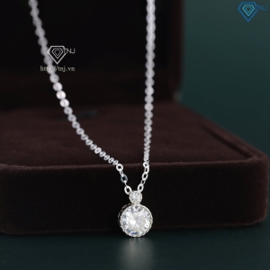 Dây chuyền bạc nữ đơn giản đính đá DCN0798 - Trang sức TNJ