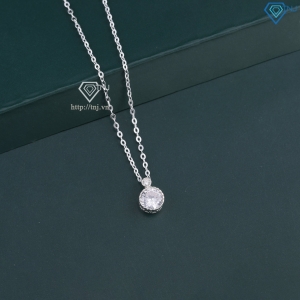 Dây chuyền bạc nữ đơn giản đính đá DCN0798 - Trang sức TNJ Dây chuyền bạc nữ đơn giản đính đá DCN0798 - Trang sức TNJ