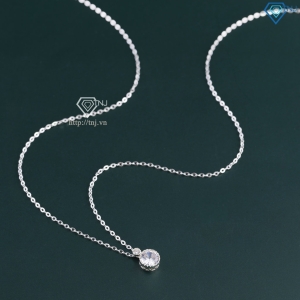Dây chuyền bạc nữ đơn giản đính đá DCN0798 - Trang sức TNJ Dây chuyền bạc nữ đơn giản đính đá DCN0798 - Trang sức TNJ