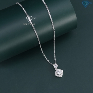 Dây chuyền bạc nữ mặt vuông đính đá DCN0799 - Trang sức TNJ