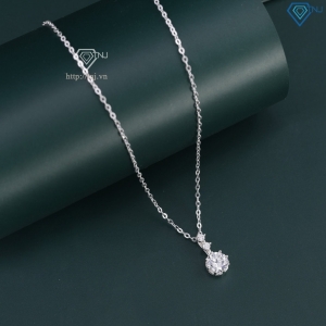Dây chuyền bạc nữ 925 đơn giản đính đá DCN0801 - Trang sức TNJ
