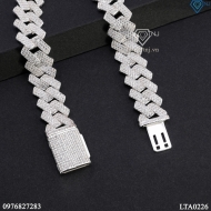 Lắc tay nam Cuban mắt xích đính đá bản 12mm LTA0226 - Trang Sức TNJ Lắc tay nam Cuban mắt xích đính đá bản 12mm LTA0226 - Trang Sức TNJ