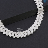 Lắc tay nam Cuban mắt xích đính đá bản 12mm LTA0226 - Trang Sức TNJ Lắc tay nam Cuban mắt xích đính đá bản 12mm LTA0226 - Trang Sức TNJ