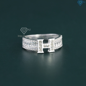 Nhẫn bạc nữ 925 chữ cái theo yêu cầu đính đá NN0515 - Trang Sức TNJ