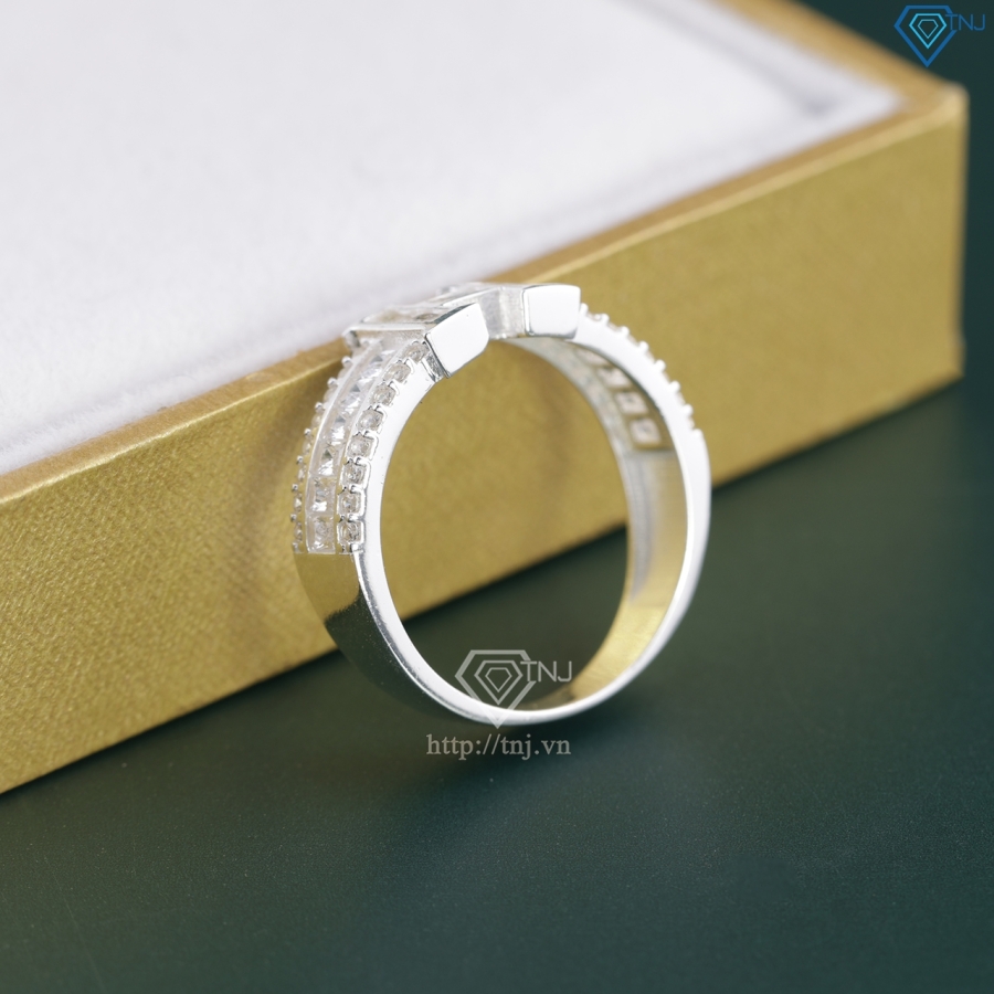 Nhẫn bạc nữ 925 chữ cái theo yêu cầu đính đá NN0515 - Trang Sức TNJ Nhẫn bạc nữ 925 chữ cái theo yêu cầu đính đá NN0515 - Trang Sức TNJ