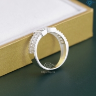 Nhẫn bạc nữ 925 chữ cái theo yêu cầu đính đá NN0515 - Trang Sức TNJ Nhẫn bạc nữ 925 chữ cái theo yêu cầu đính đá NN0515 - Trang Sức TNJ