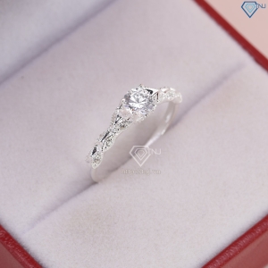 Nhẫn bạc nữ bản nhỏ đính đá đẹp NN0523 - Trang Sức TNJ