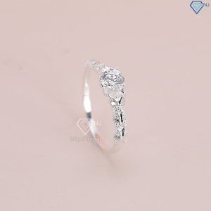 Nhẫn bạc nữ bản nhỏ đính đá đẹp NN0523 - Trang Sức TNJ