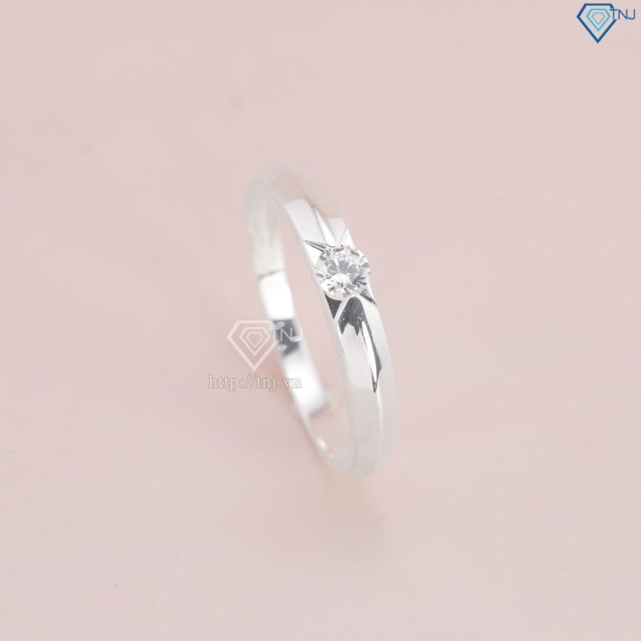 Nhẫn bạc nữ đơn giản đính đá NN0528 - Trang Sức TNJ Nhẫn bạc nữ đơn giản đính đá NN0528 - Trang Sức TNJ