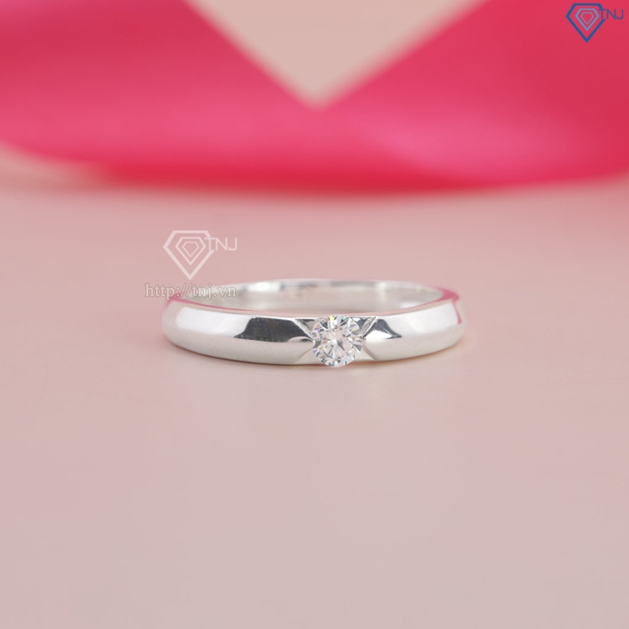 Nhẫn bạc nữ đơn giản đính đá NN0528 - Trang Sức TNJ Nhẫn bạc nữ đơn giản đính đá NN0528 - Trang Sức TNJ