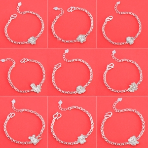 Lắc bạc cho bé hình 12 con giáp dễ thương LTT0200