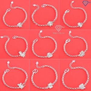 Lắc bạc cho bé hình 12 con giáp dễ thương LTT0200