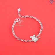 Lắc bạc cho bé hình 12 con giáp dễ thương LTT0200