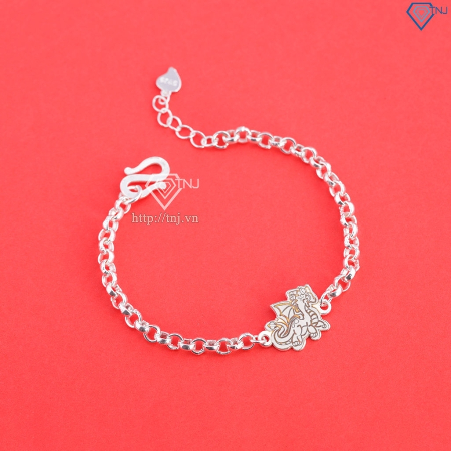 Lắc bạc cho bé hình 12 con giáp dễ thương LTT0200