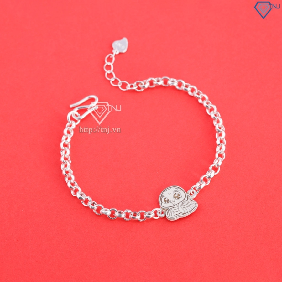Lắc bạc cho bé hình 12 con giáp dễ thương LTT0200