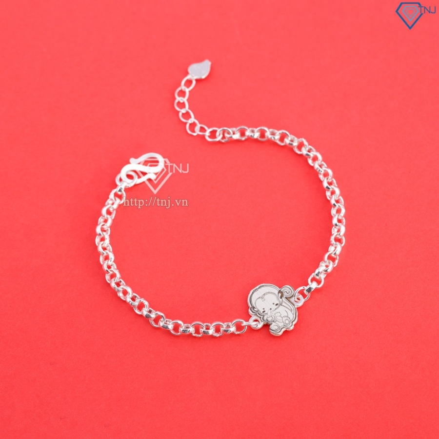Lắc bạc cho bé hình 12 con giáp dễ thương LTT0200