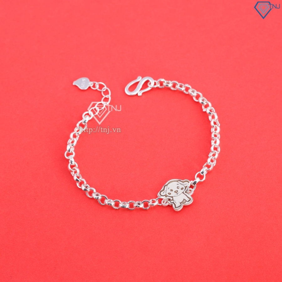 Lắc bạc cho bé hình 12 con giáp dễ thương LTT0200
