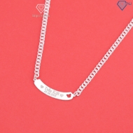 Dây chuyền bạc trẻ em khắc tên theo yêu cầu DCT0133 - Trang Sức TNJ