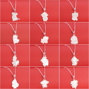 Dây chuyền bạc hình 12 con giáp dễ thương DCT0134