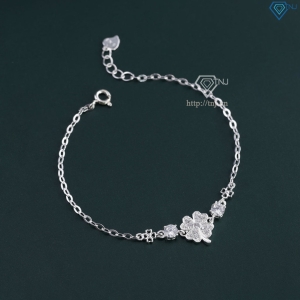 Lắc tay bạc nữ hình cỏ 4 lá đẹp LTN0316