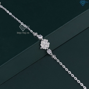 Lắc tay bạc nữ hình cỏ 4 lá đẹp LTN0316