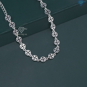 Lắc tay bạc nữ hình kim tiền đẹp LTN0437