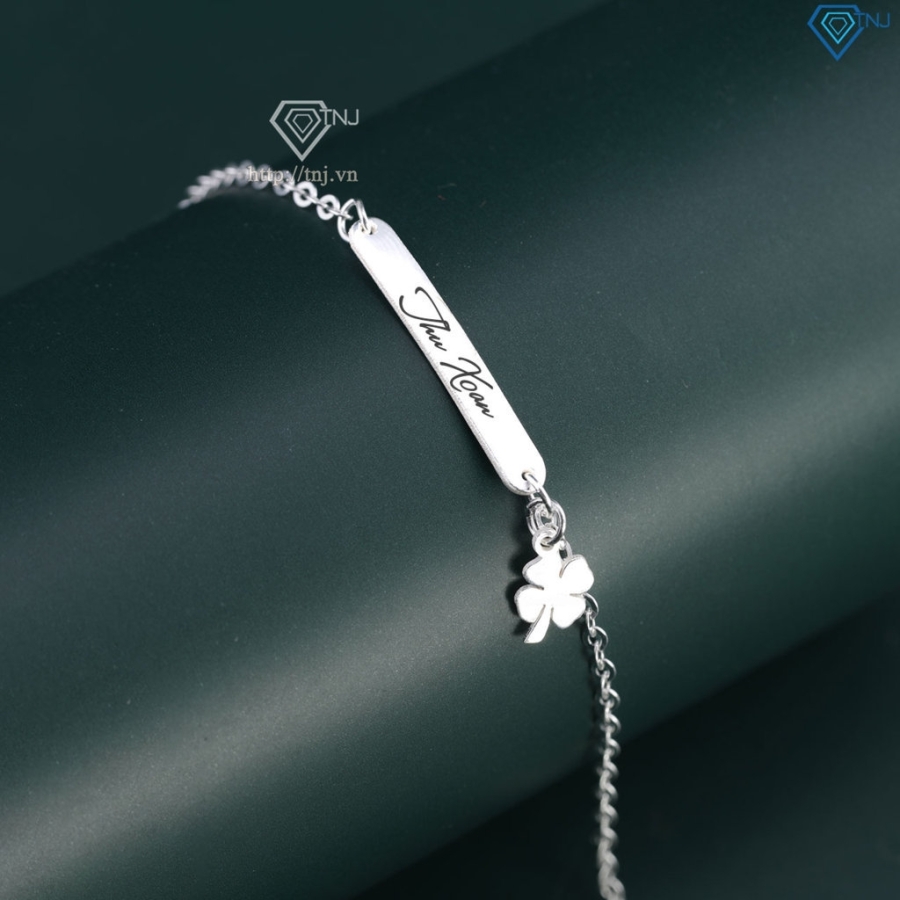 Lắc tay bạc nữ khắc tên theo yêu cầu giá rẻ LTN0438