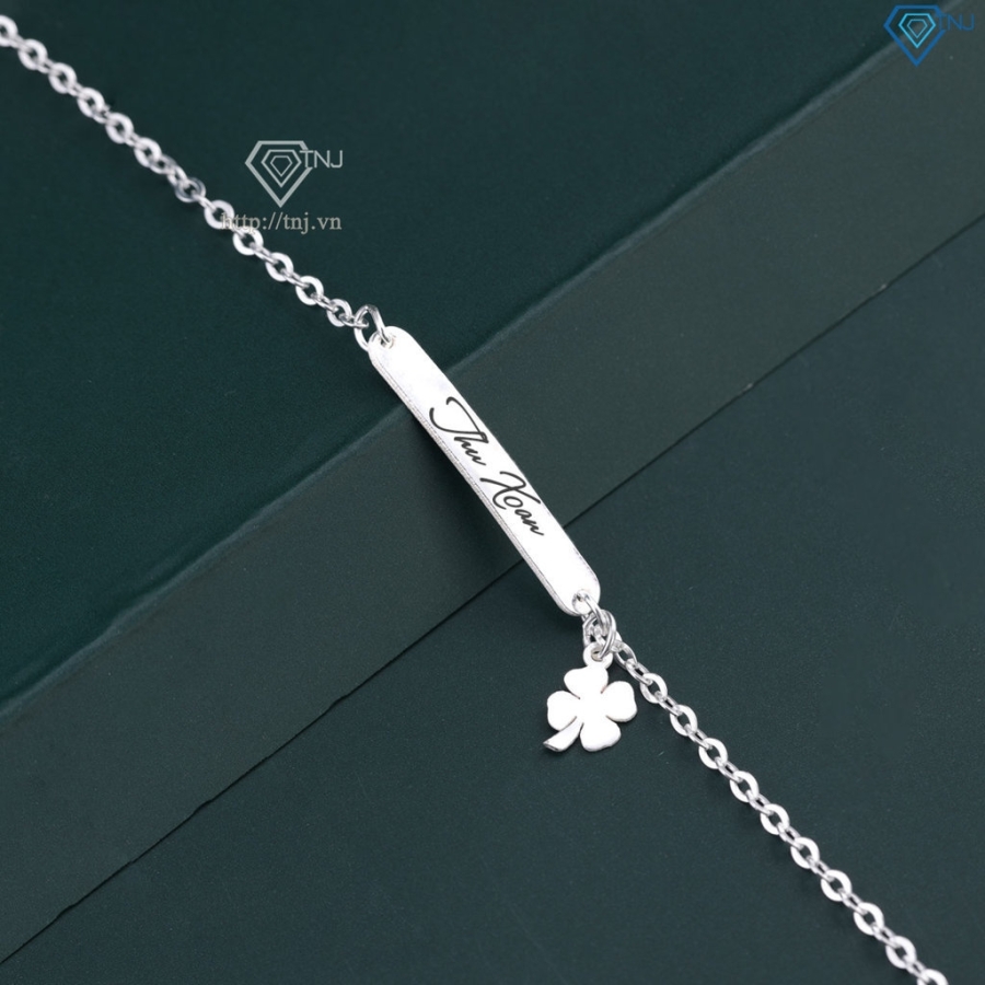 Lắc tay bạc nữ khắc tên theo yêu cầu giá rẻ LTN0438