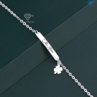 Lắc tay bạc nữ khắc tên theo yêu cầu giá rẻ LTN0438