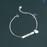 Lắc tay bạc nữ khắc tên theo yêu cầu giá rẻ LTN0438