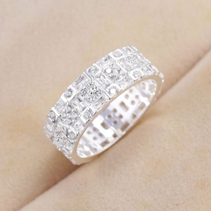 Nhẫn nam bạc 925 bản tròn đính đá đẹp NNA0864