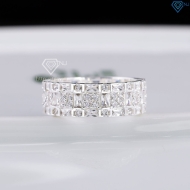 Nhẫn nam bạc 925 bản tròn đính đá đẹp NNA0864