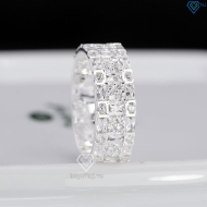 Nhẫn nam bạc 925 bản tròn đính đá đẹp NNA0864