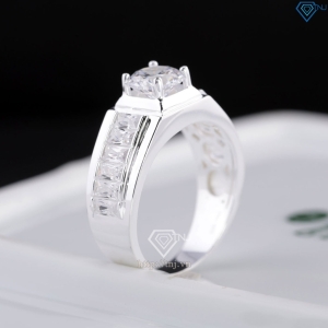 Nhẫn nam bạc 925 đính đá chủ trắng NNA0865